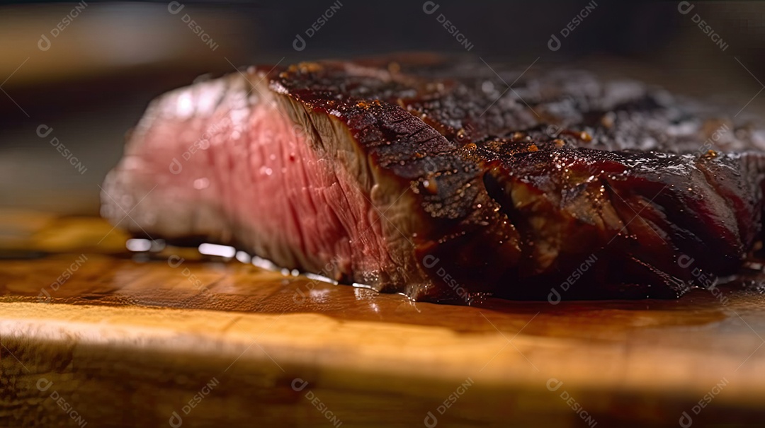 Ilustração de bife de carne.