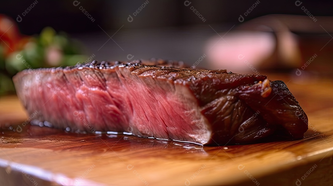 Ilustração de bife de carne.