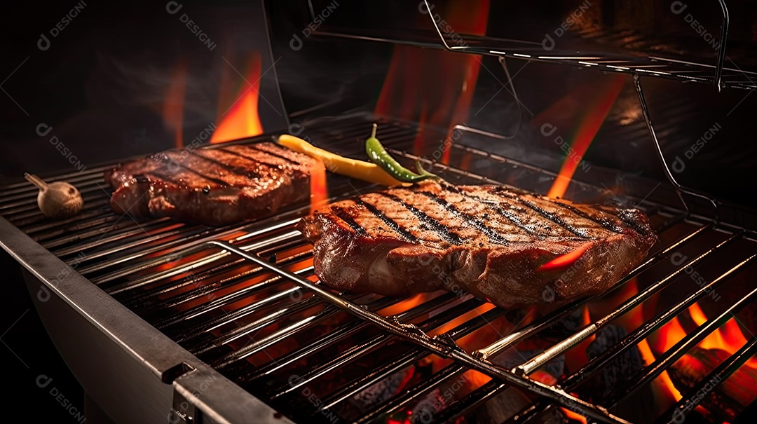 Ilustração de carne de churrasco