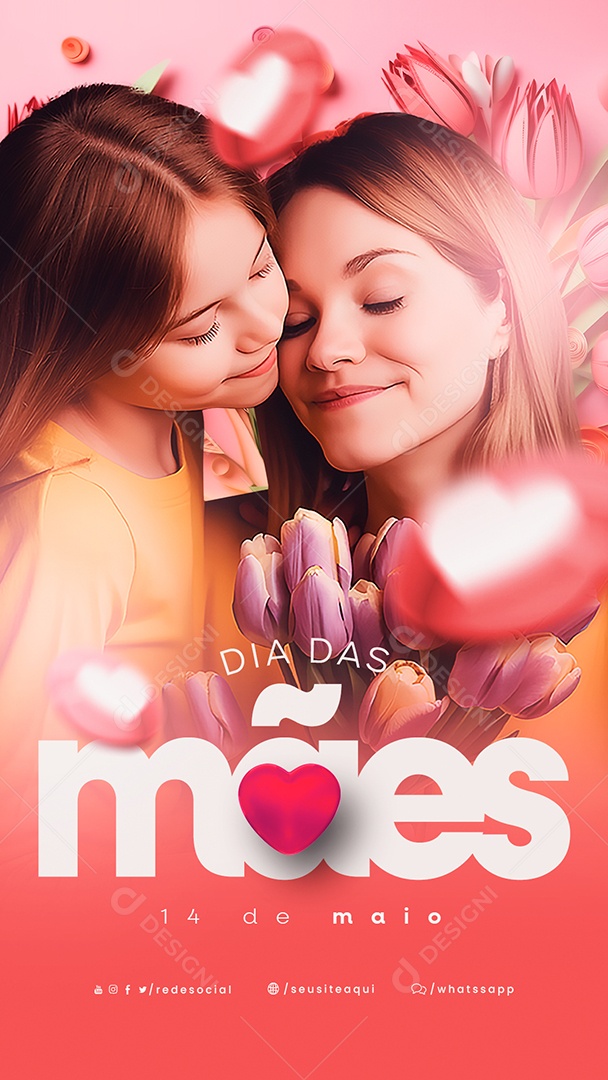 Story Dia Das Mães 14 De Maio Social Media PSD Editável