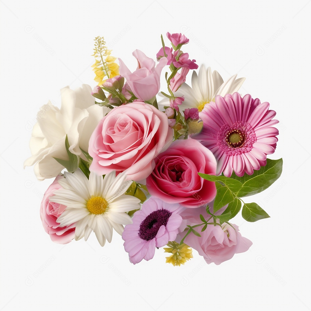 Fundo floral primavera aquarela