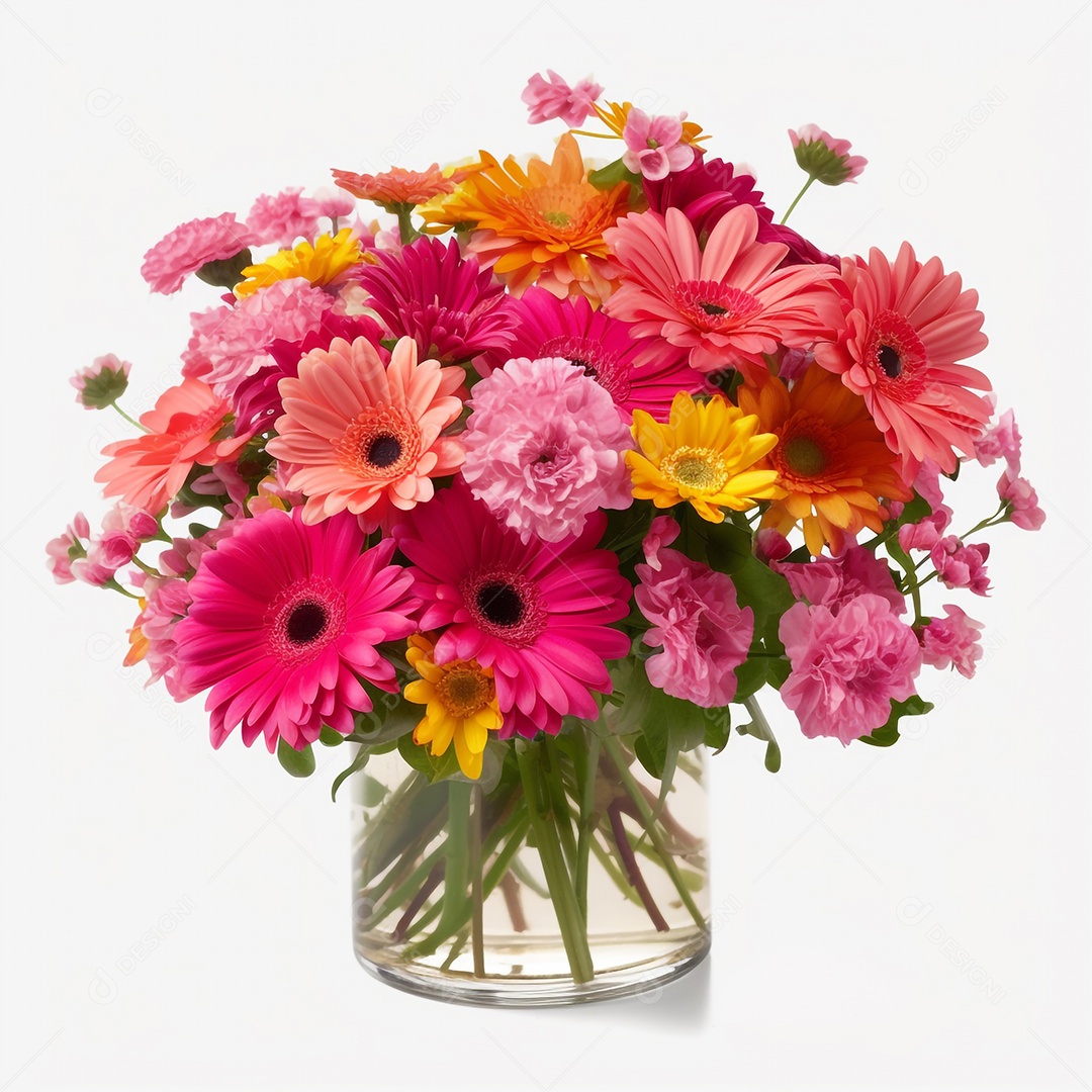 Fundo floral primavera aquarela