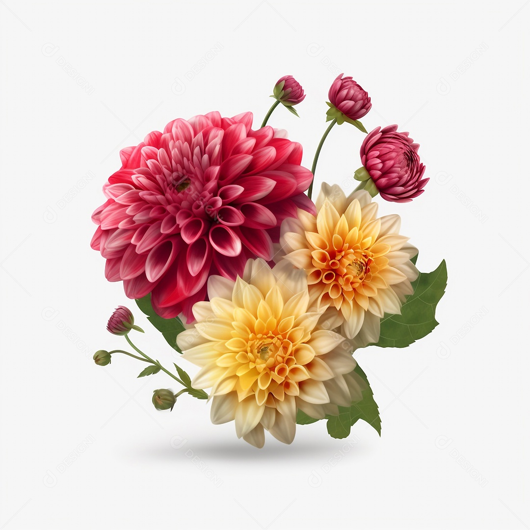 Fundo floral primavera aquarela