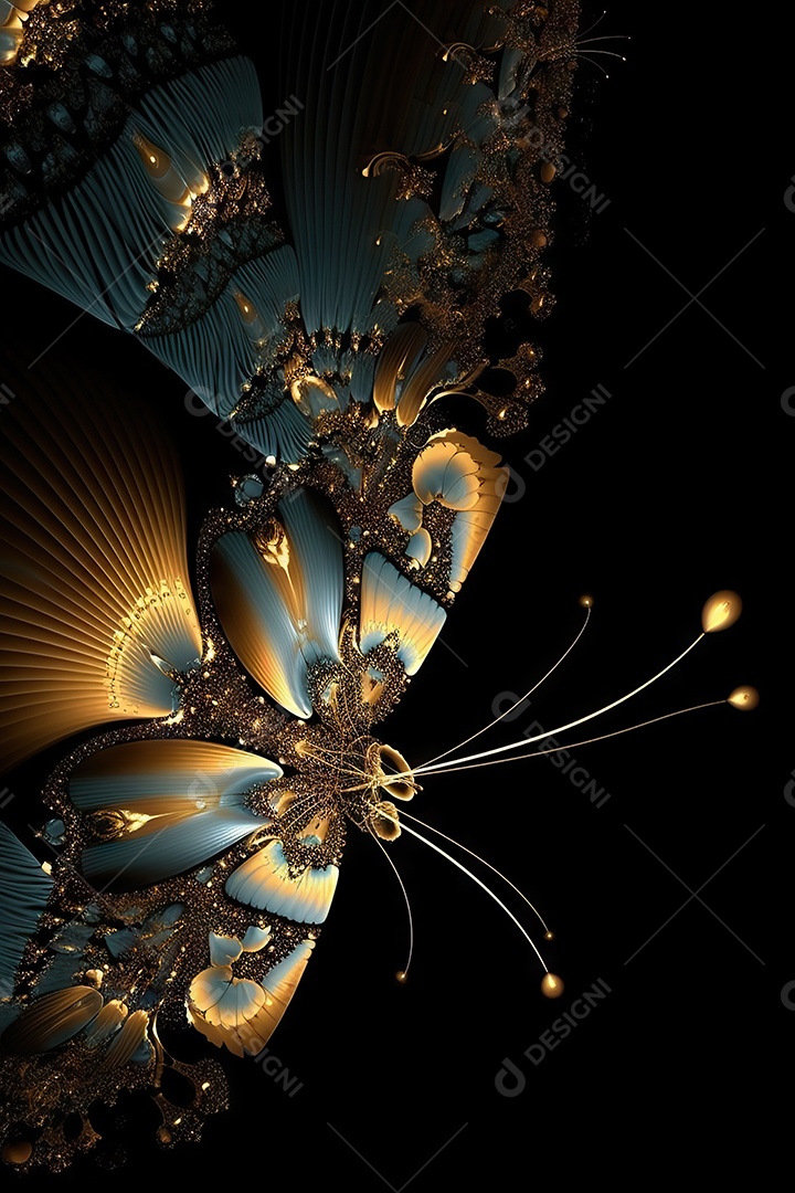 Lindo papel de parede moderno com borboletas