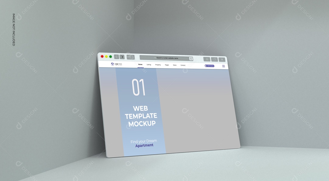 Mockup 1 Telas Computador PSD Editável