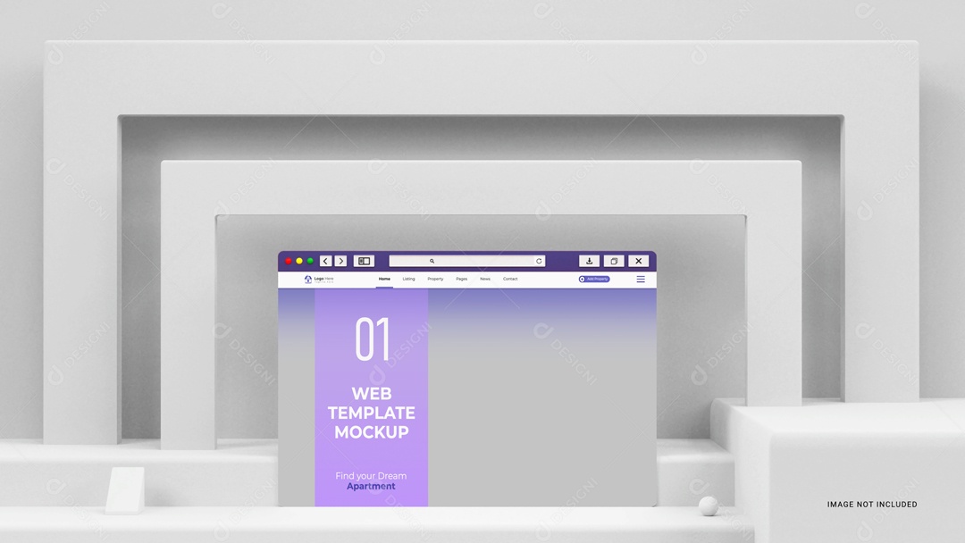 Mockup 1 Telas Computador PSD Editável