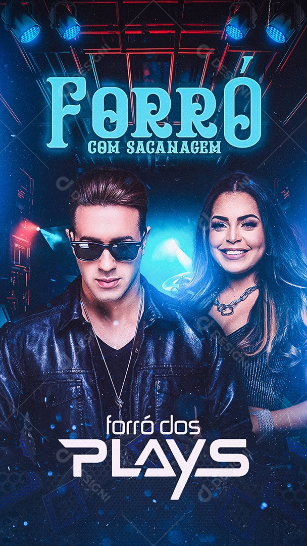 Story Forró Com Sacanagem Flyer Forró Dos Plays Social Media PSD Editável