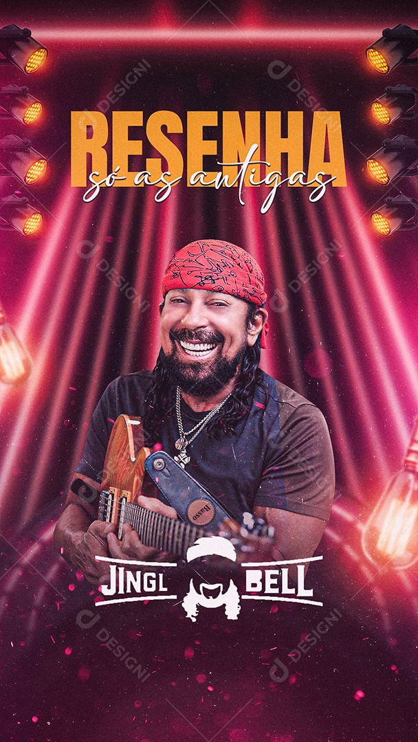 Story Resenha Só As Antigas Flyer Bell Marques Social Media PSD Editável
