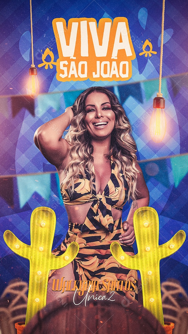 Story Viva São João Flyer Social Media PSD Editável