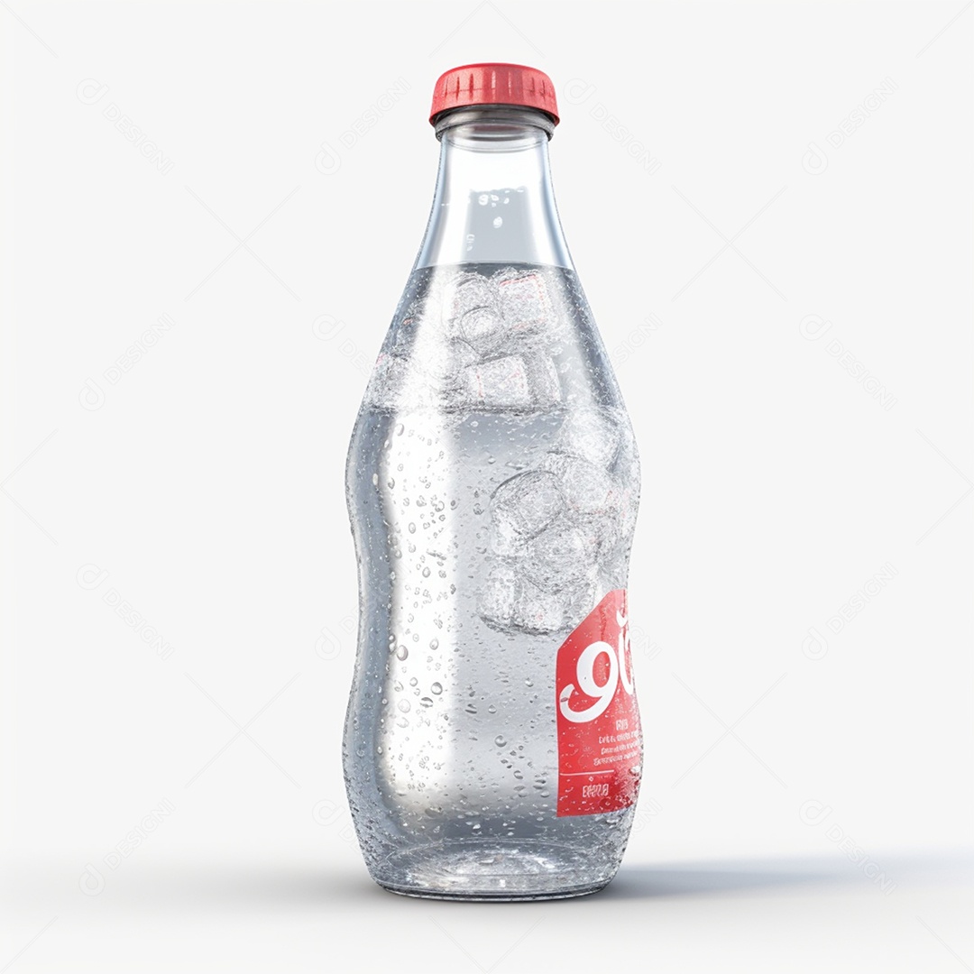 Garrafa de água isolado em fundo branco