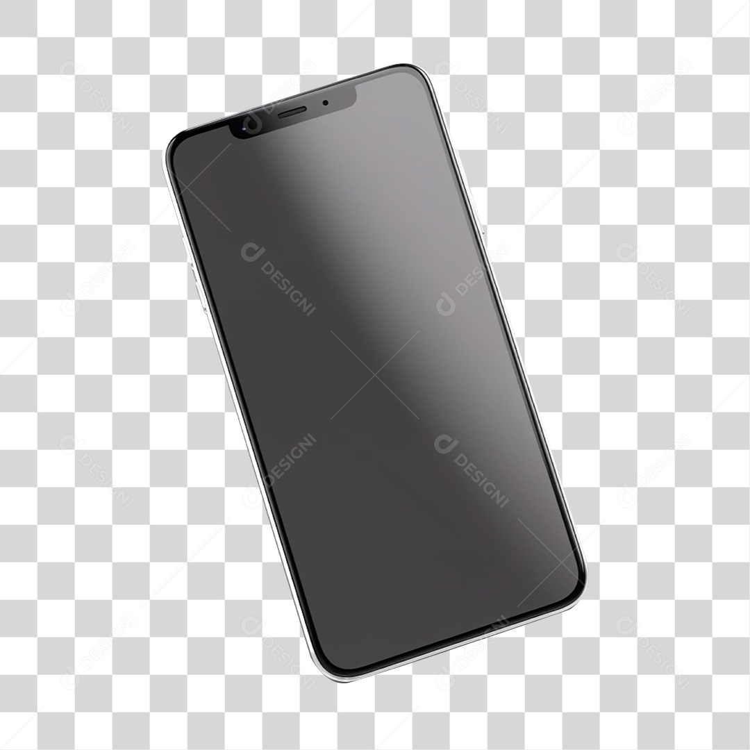 Elemento 3D Smartfone Para Composição PNG Transparente