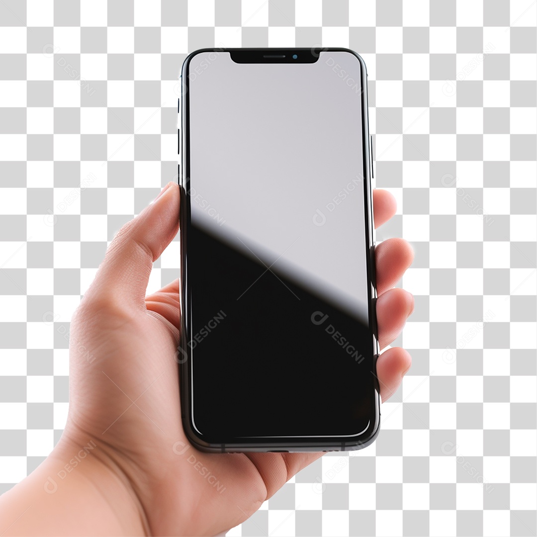 Smartfone Na  Mao PNG Transparente