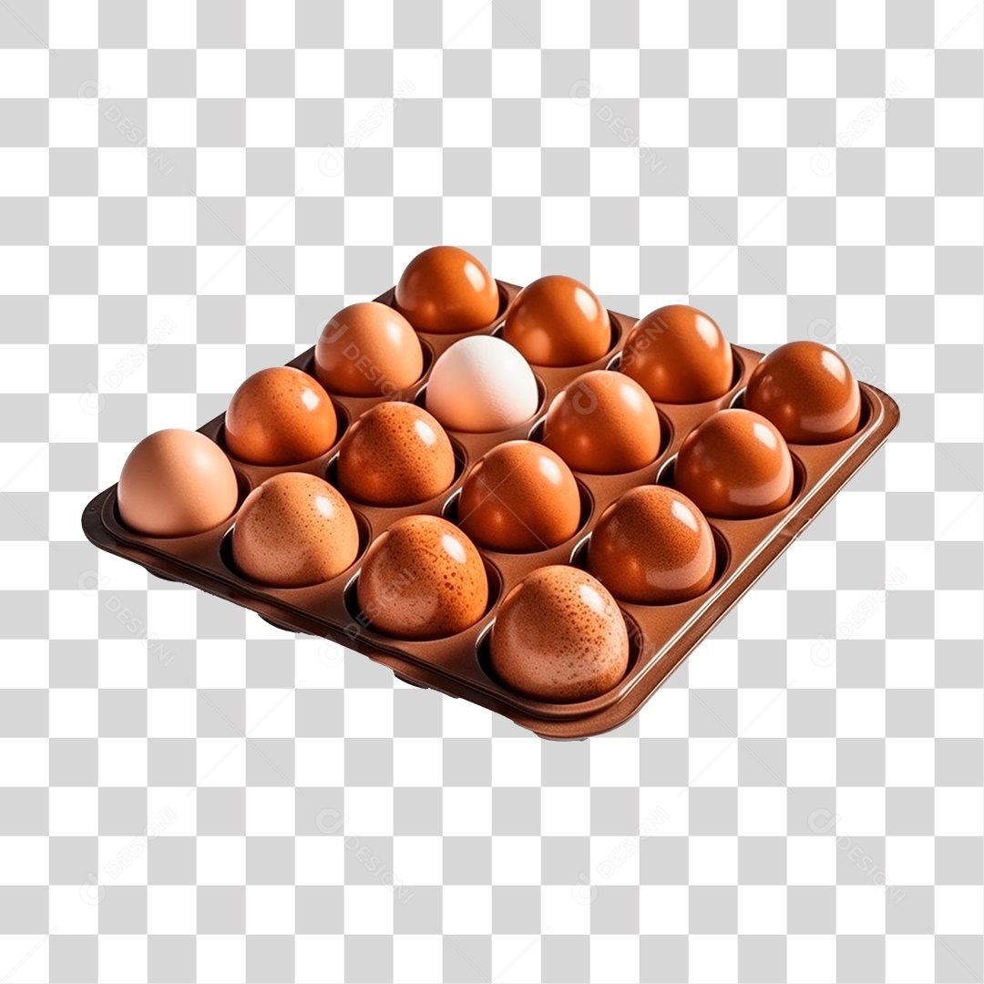 Cartela De Ovos PNG Transparente