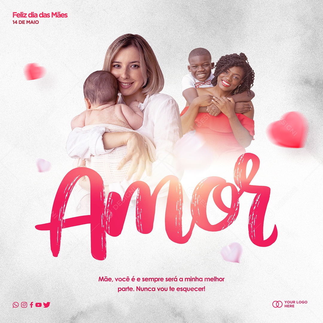 Feed Dia Das Mães 14 De Maio Você È E Sempre Será A Minha Melhor Parte PSD Editável