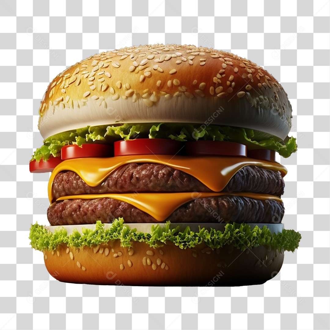 Elemento Hamburguer PNG Transparente