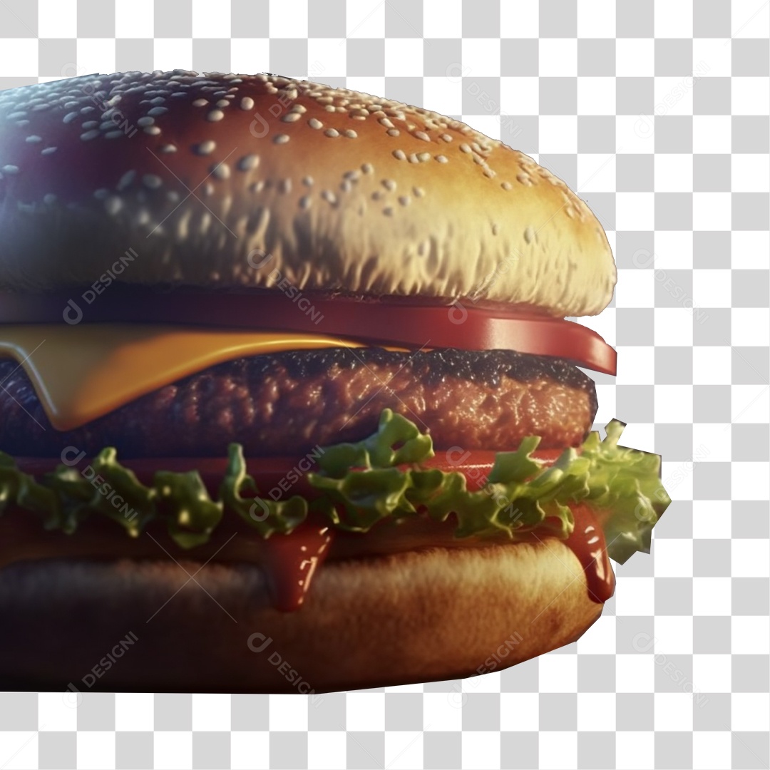 Elementos Hamburguer PNG Transparente