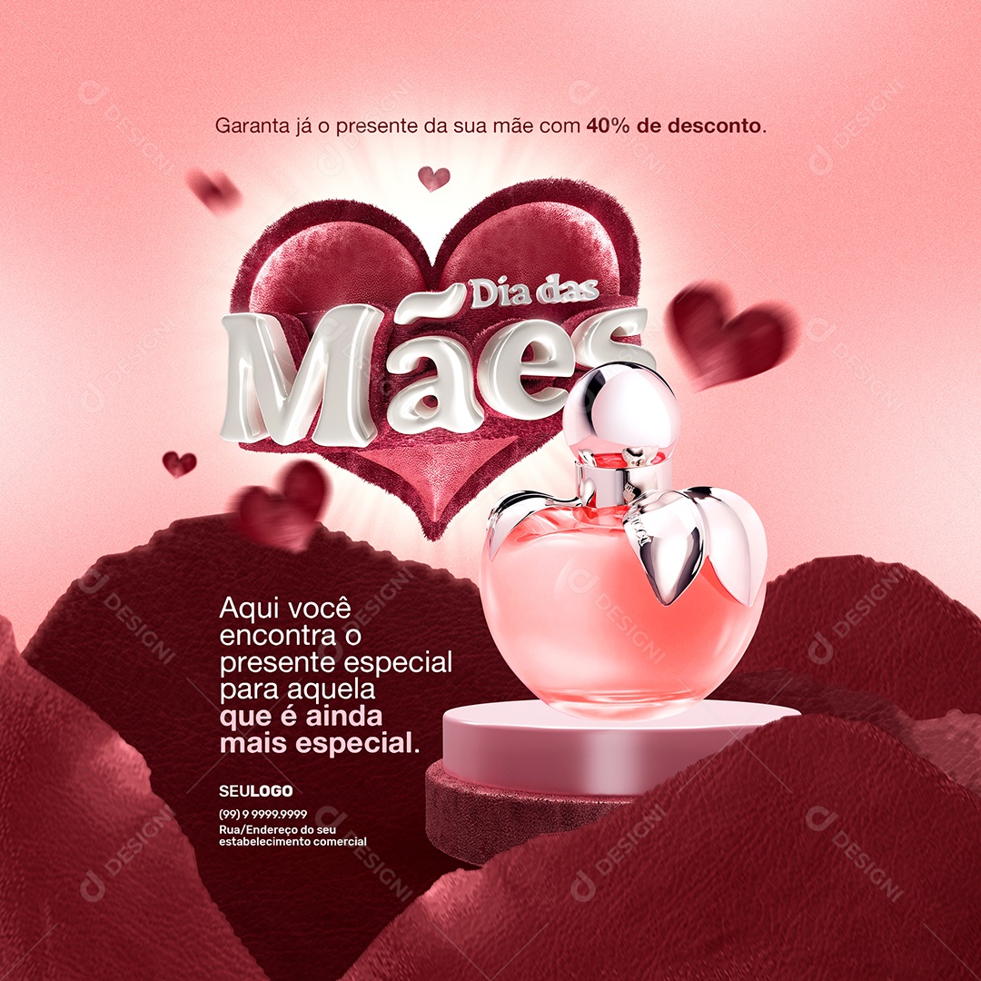 Dia Das Mães Aqui Você Encontra o Presente Especial Para Aquela Que é Ainda Mais Especial Social Media PSD Editável