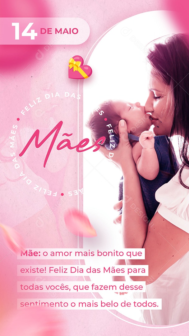 Social Media Story Dia Das Mães 14 De Maio O Amor Mais Bonito Que Existe PSD Editável