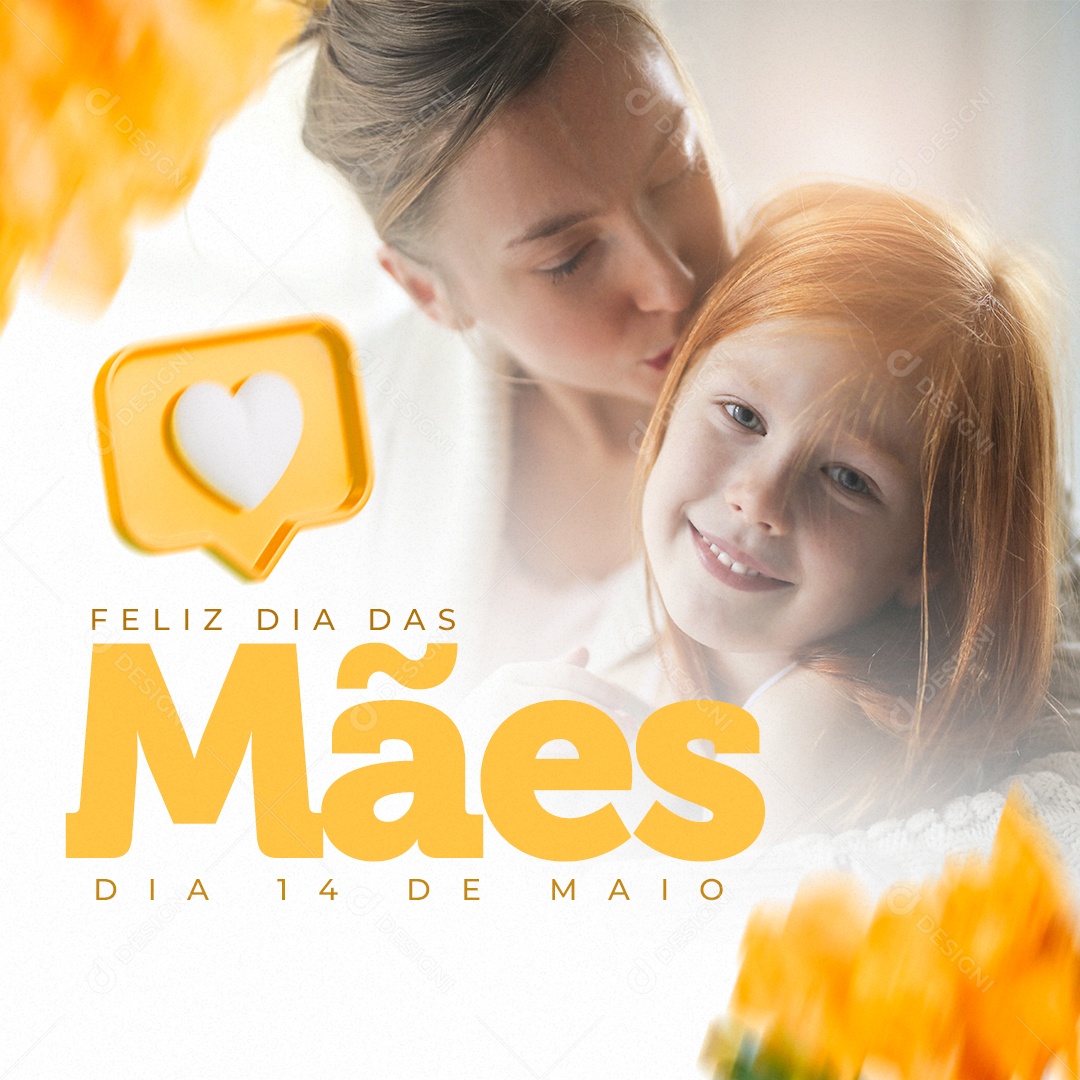 Social Media Feliz Dia Das Mães 14 De Maio PSD Editável