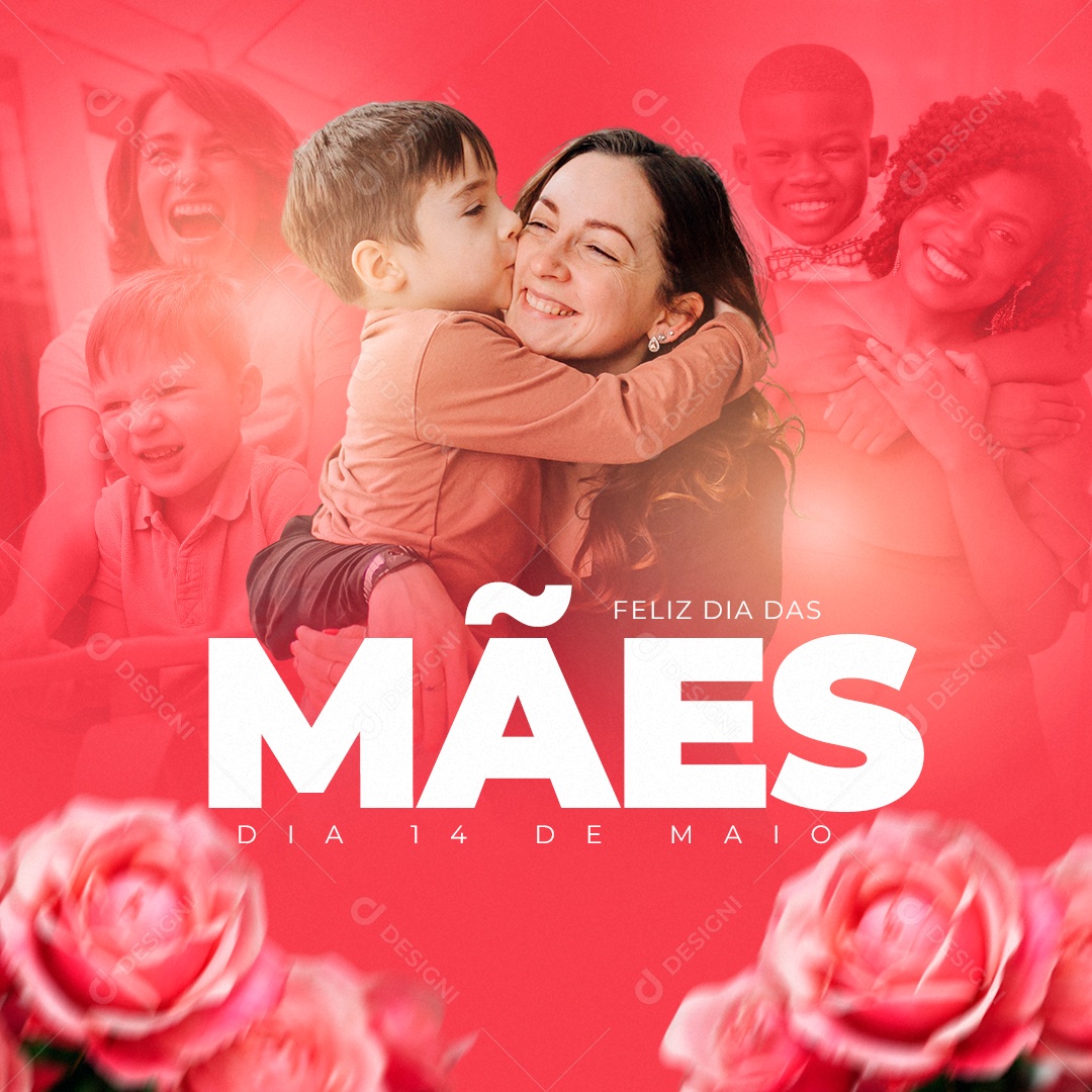 Social Media Feliz Dia Das Mães 14 De Maio PSD Editável