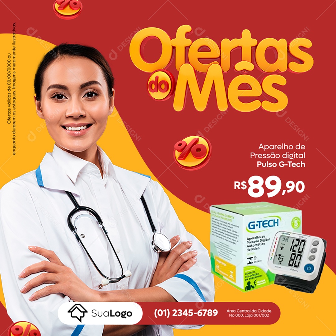 Ofertas do Mês Venha Conferir Social Media PSD Editável