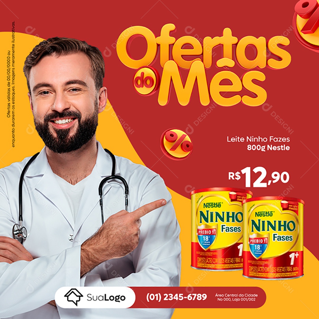 Ofertas do Mês Venha Conferir Social Media PSD Editável