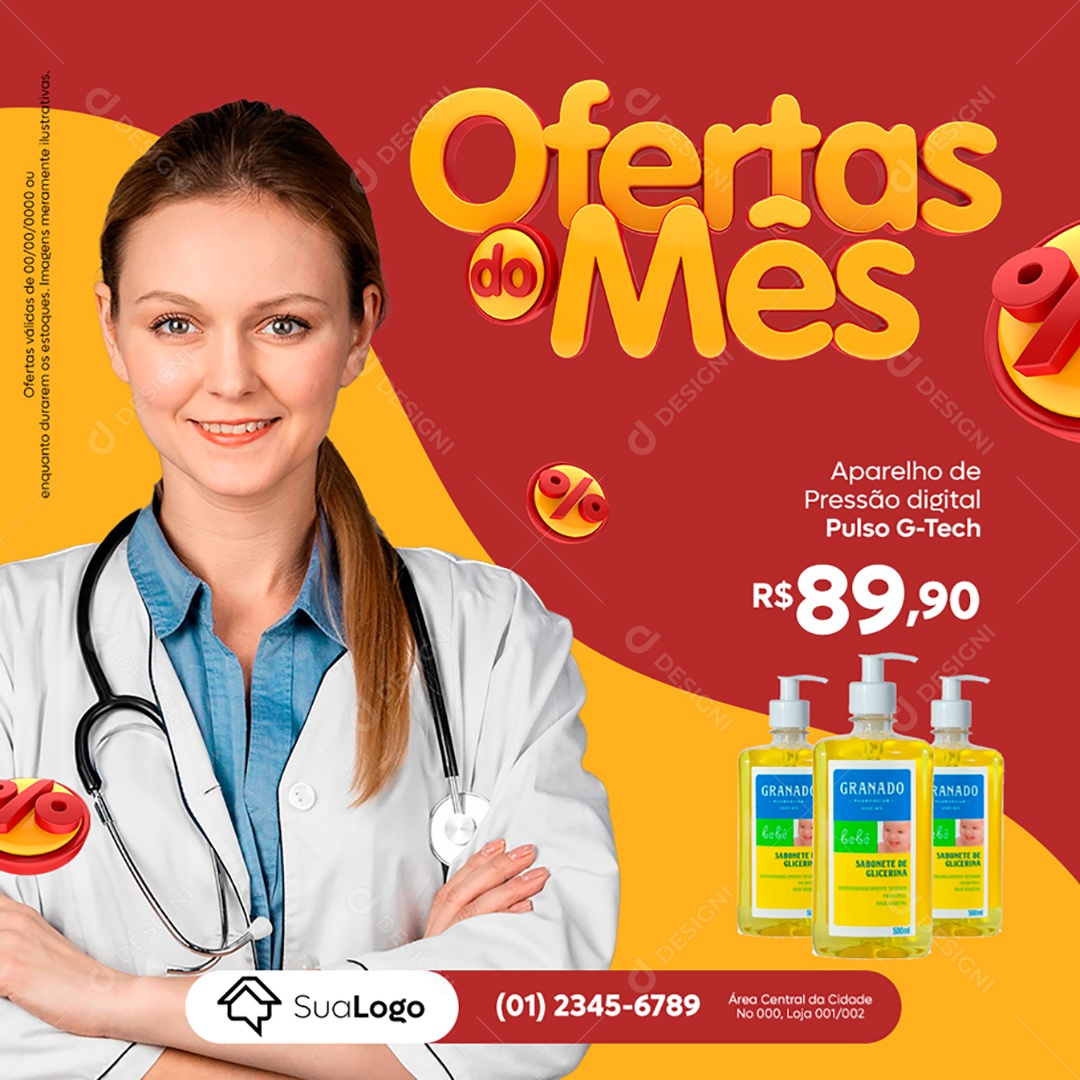 Ofertas do Mês Venha Conferir Social Media PSD Editável
