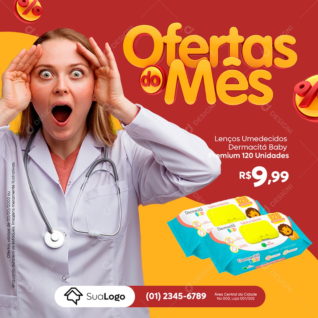 Ofertas do Mês Venha Conferir Social Media PSD Editável