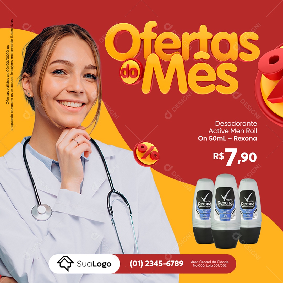 Ofertas do Mês Venha Conferir Social Media PSD Editável