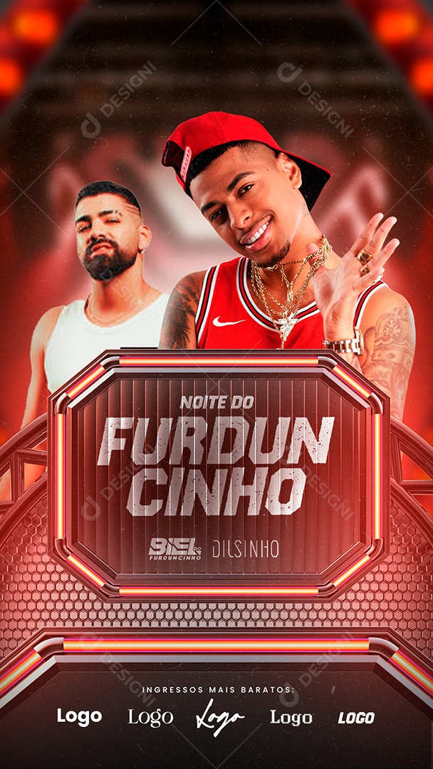 Story Noite Do Furduncinho Flyer Biel Do Furduncinho Dilsinho Social Media PSD Editável