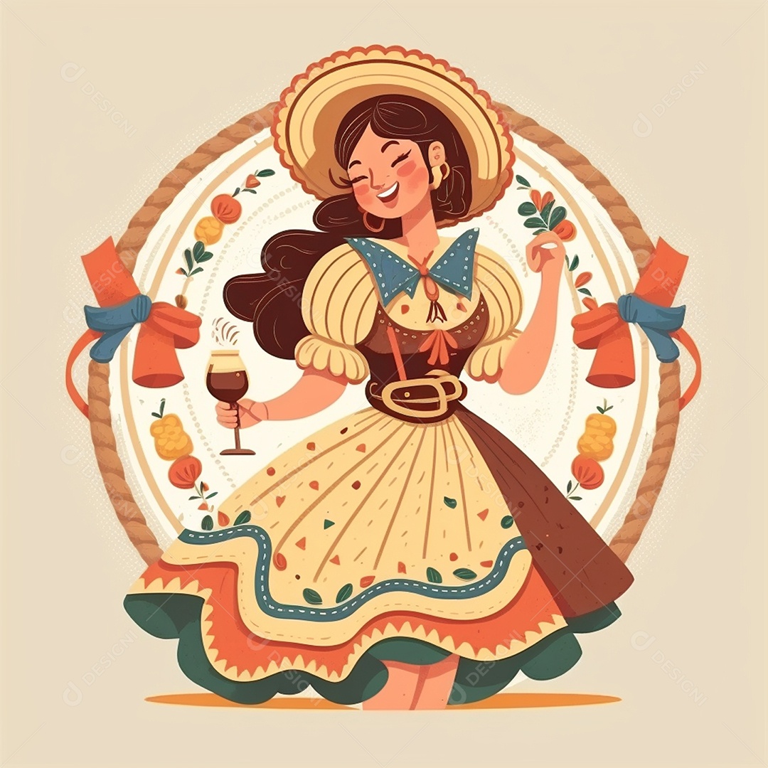 Ilustração festa junina