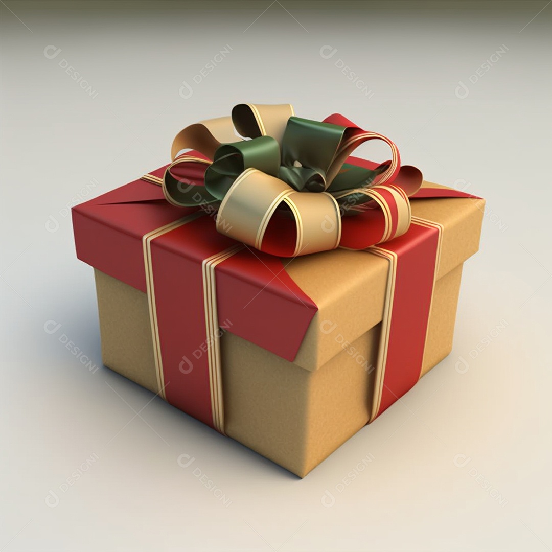 Caixa de presente com laço