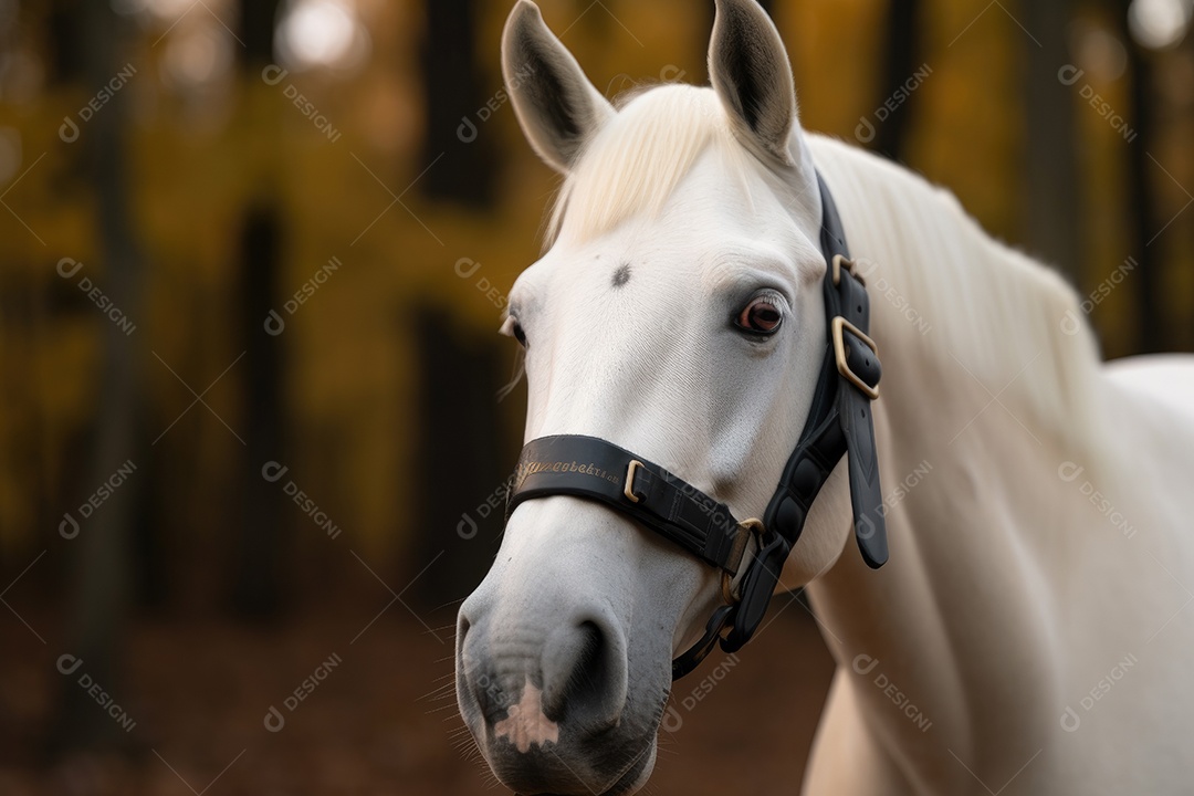 Cavalo correndo ao ar livre na natureza