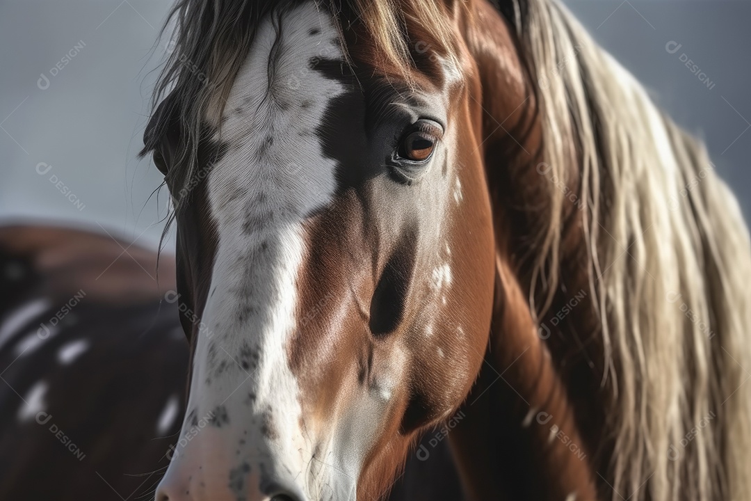 Cavalo correndo ao ar livre na natureza