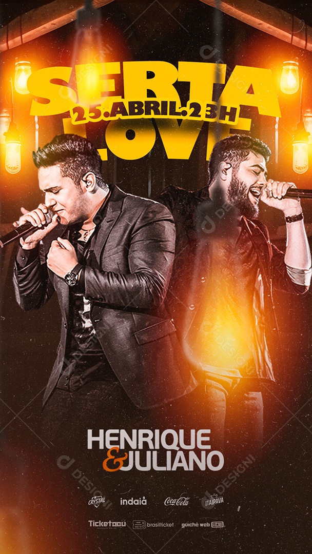 Story Flyer Eventos Serta Love Social Media PSD Editável