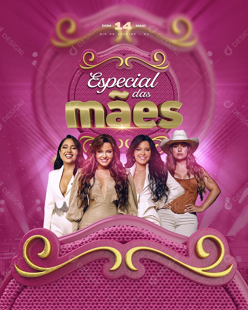 Flyer Especial Das Mães Social Media PSD Editável