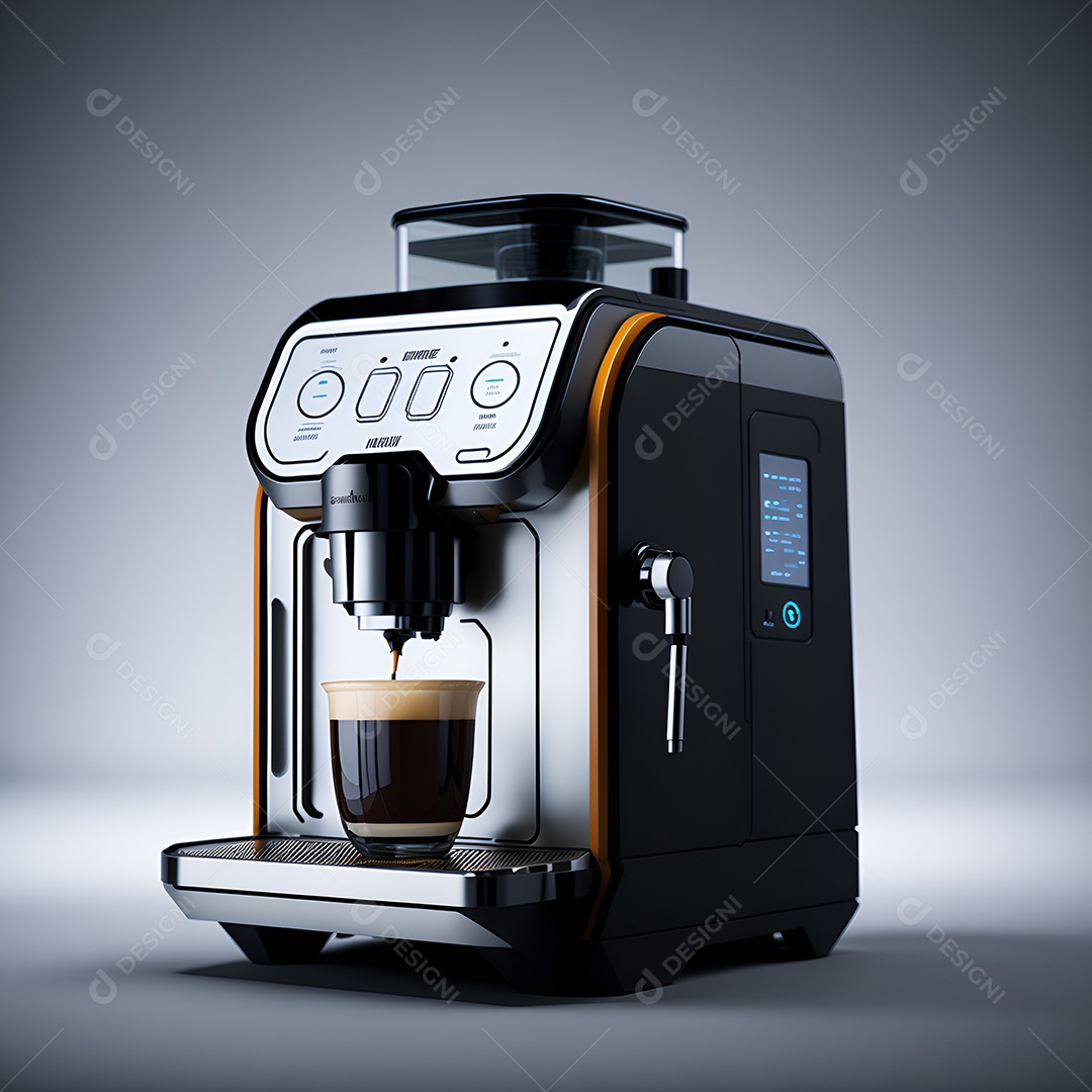 Cafeteira enchendo copos de café