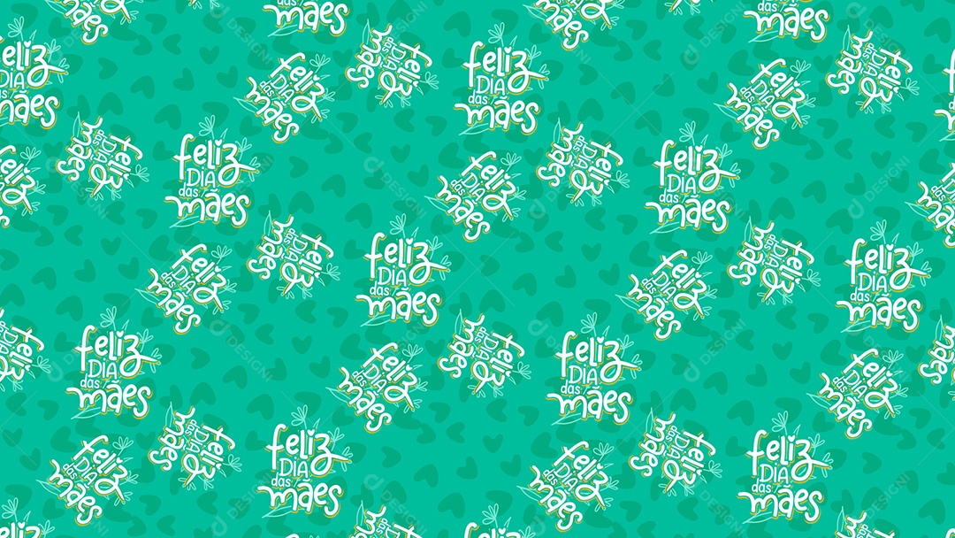 Pattern Padrões Geométricos Texto Feliz Dia Das Mães Em Fundo Azul Vetor AI + PAT