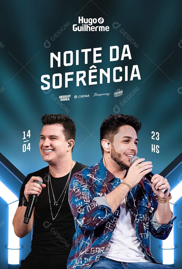 Noite Da Sofrência Flyer Hugo & Guilherme Social Media PSD Editável