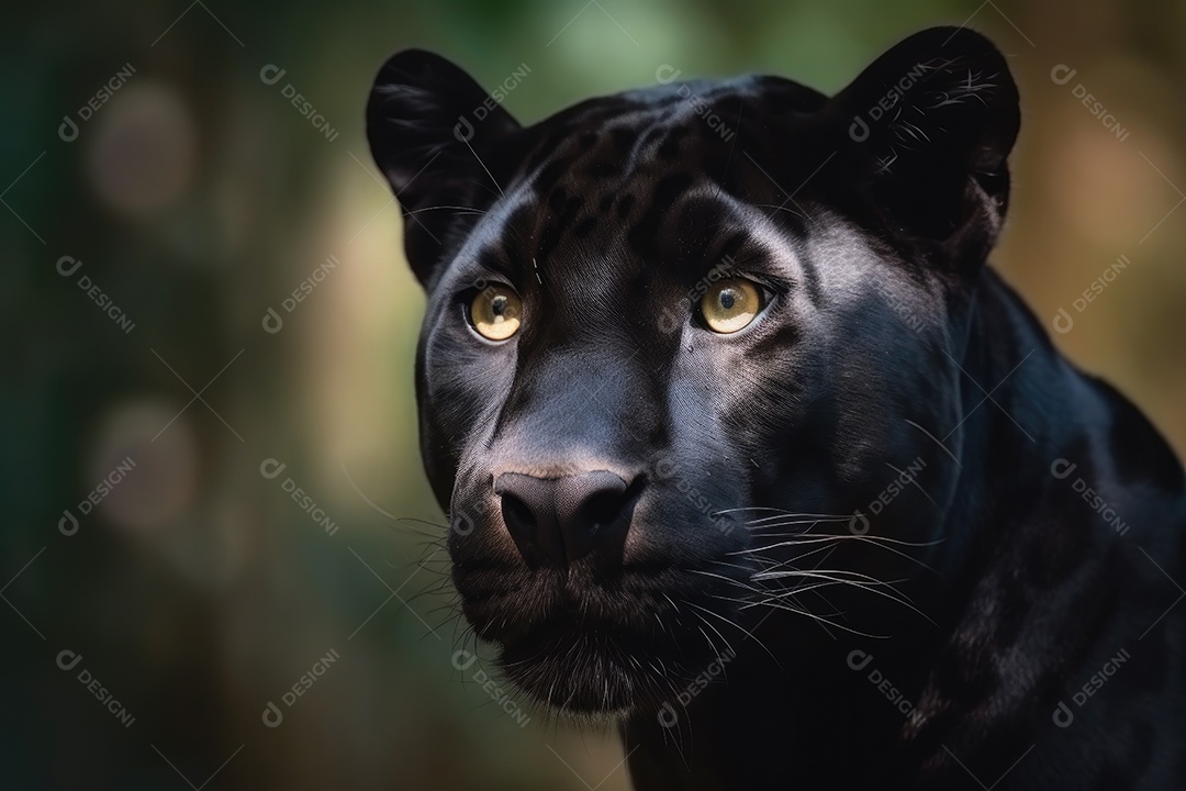 Linda pantera olhando para a câmera