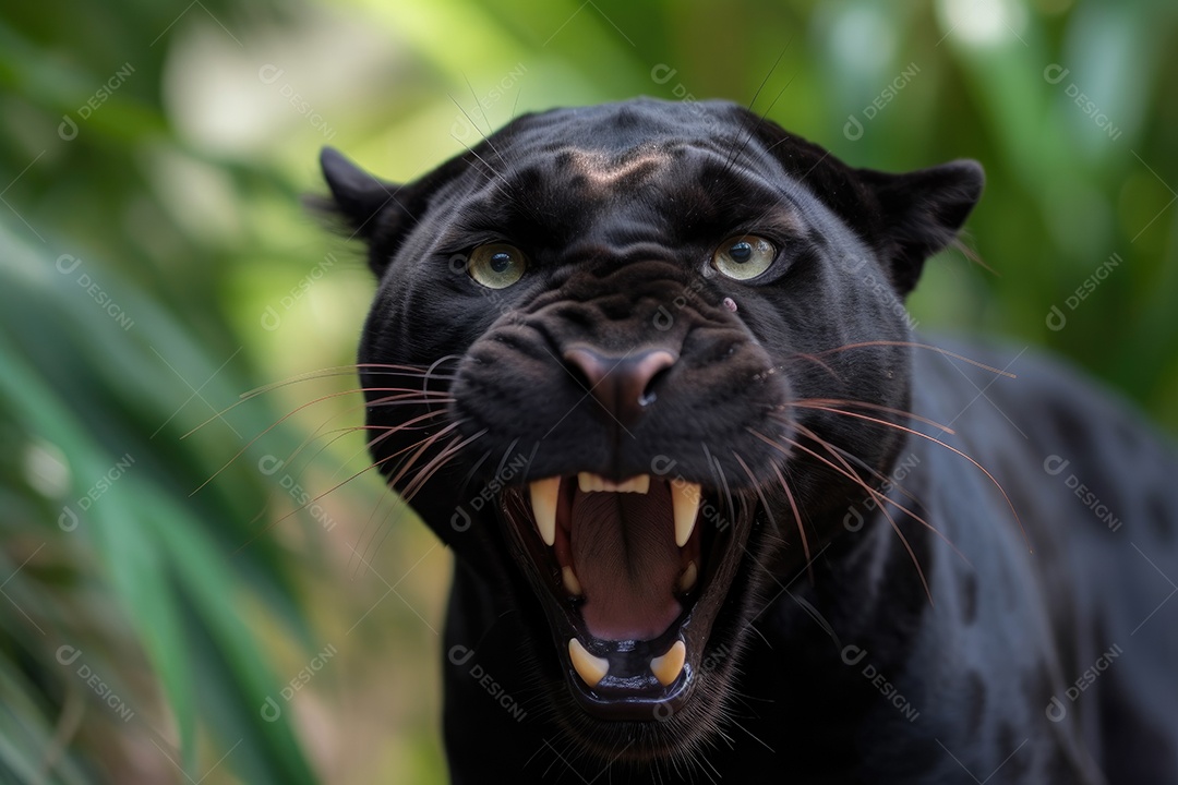 Linda pantera olhando para a câmera