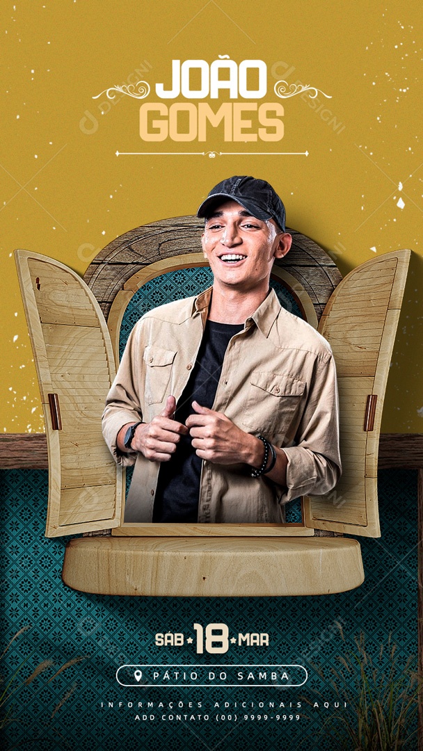 Flyer Show João Gomes Story Social Media PSD Editável