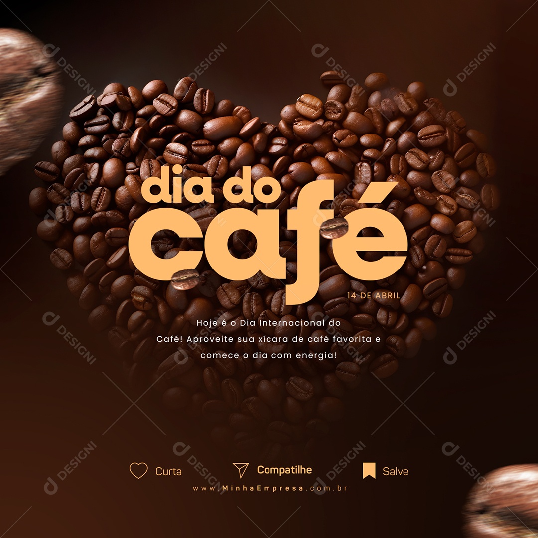 Aproveite Sua Xícara De Café Favorita Dia Do Café Social Media PSD Editável