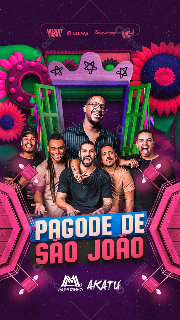 Story Pagode De São João Flyer Mumuzinho Akatu Social Media PSD Editável