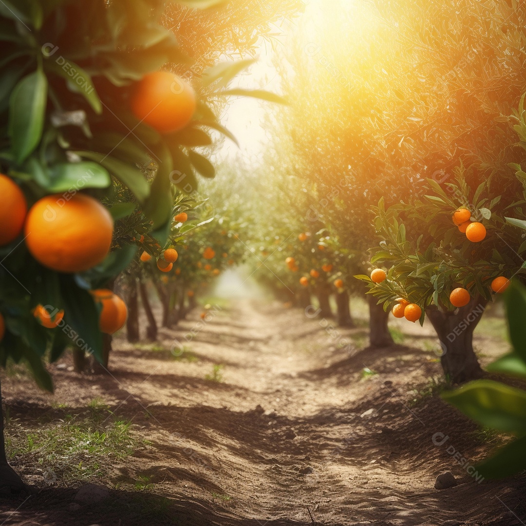 Linda paisagem de um plantio