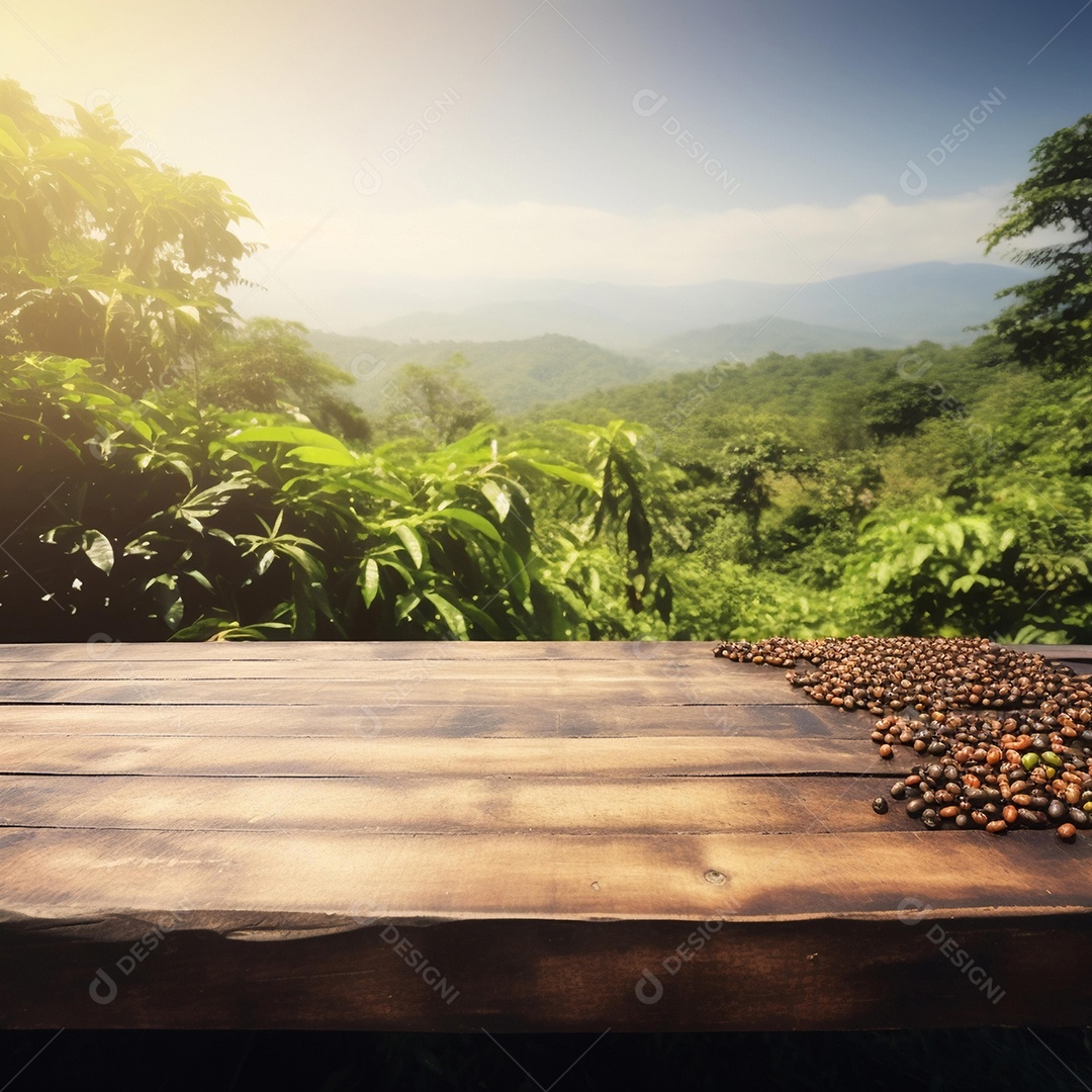 Cenário sobre fundo plantio