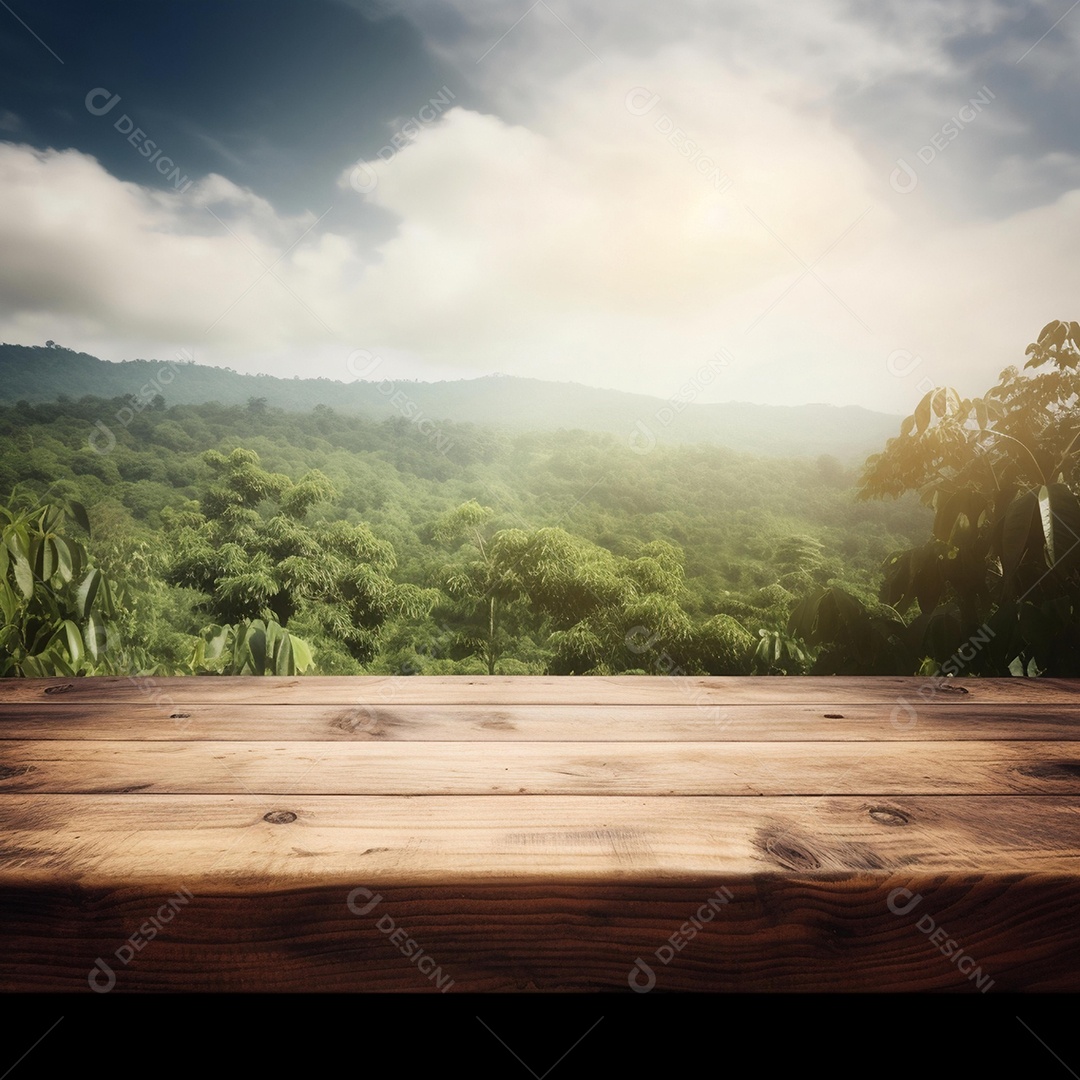 Cenário sobre fundo plantio