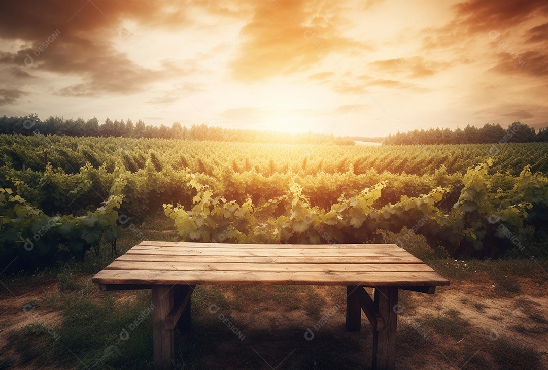 Cenário sobre fundo plantio