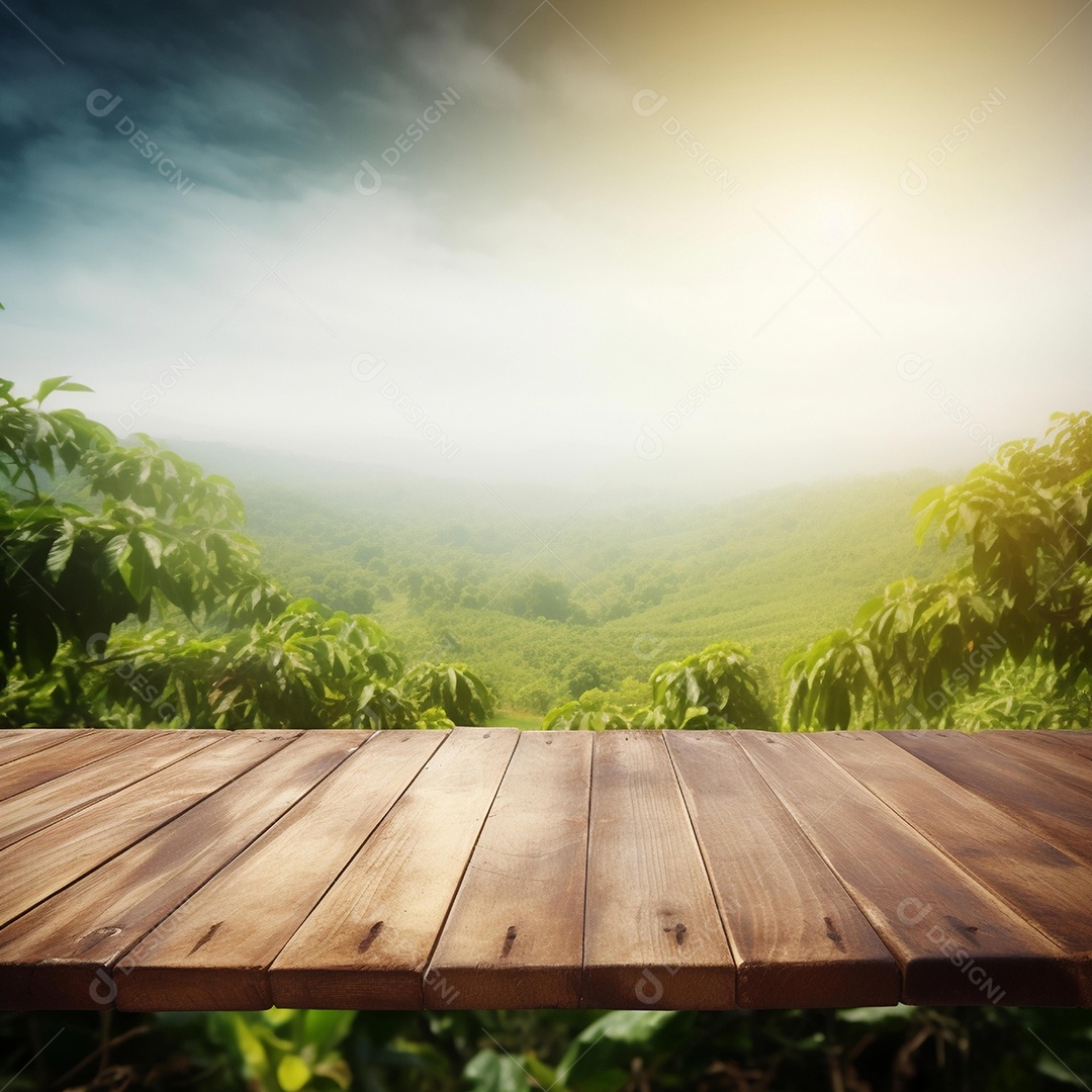 Cenário sobre fundo plantio