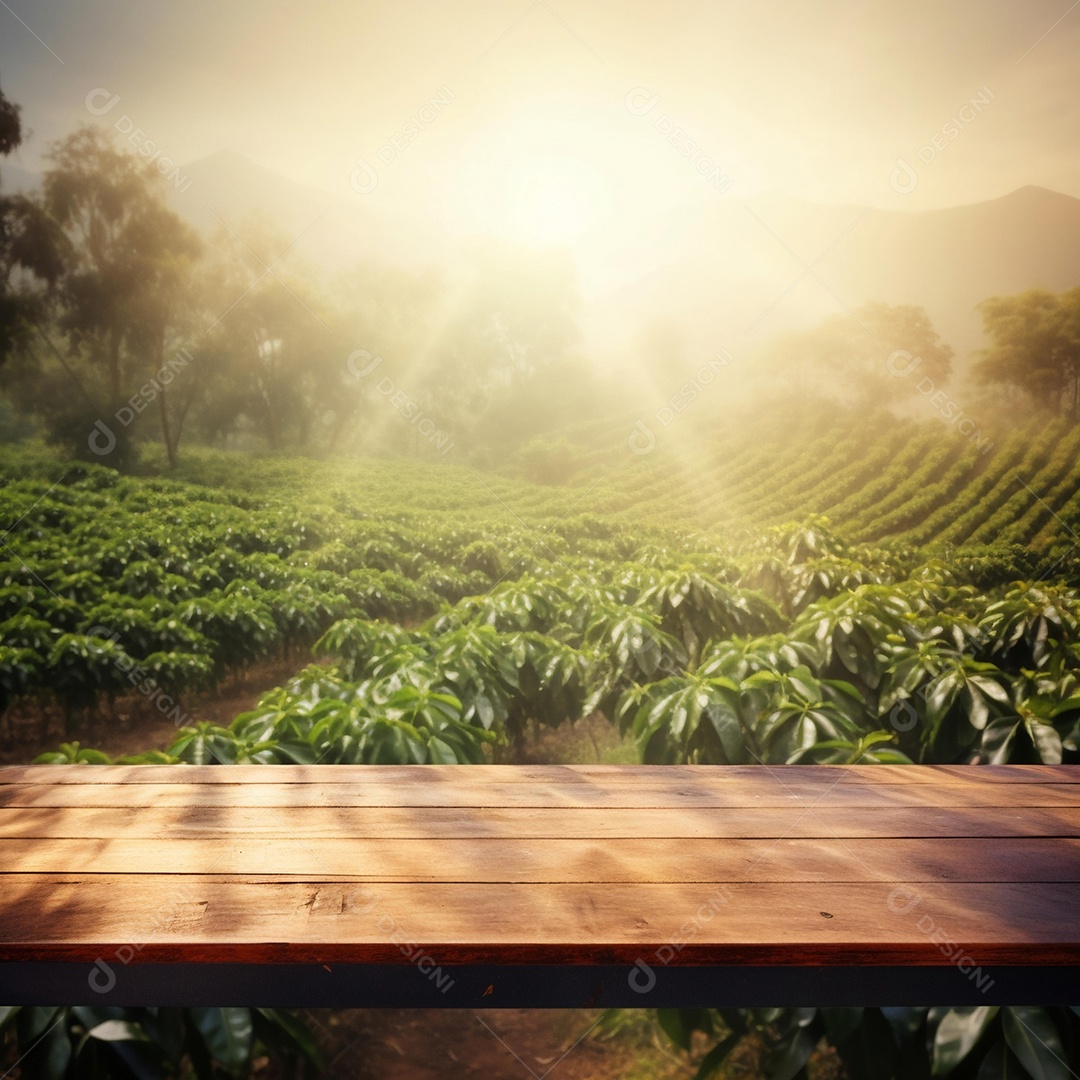 Cenário sobre fundo plantio